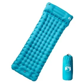 Self-inflating camping mattress with pillow 1 person blue by vidaXL, Air mattresses - Ref: Foro24-4007096, Price: 45,82 €, Di...