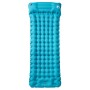 Self-inflating camping mattress with pillow 1 person blue by vidaXL, Air mattresses - Ref: Foro24-4007096, Price: 46,78 €, Di...