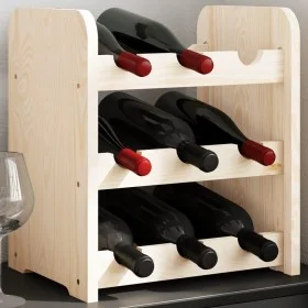 Weinregal aus massivem Kiefernholz, 33 x 25 x 37 cm von vidaXL, Weinregale - Ref: Foro24-4007553, Preis: 17,22 €, Rabatt: %