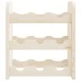 Solid pine wood wine rack 33x25x37 cm by vidaXL, Wine racks - Ref: Foro24-4007553, Price: 17,22 €, Discount: %