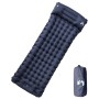 Colchón de camping autoinflable con almohada 1 persona gris