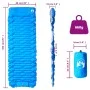 Self-inflating camping mattress with pillow 1 person blue by vidaXL, Air mattresses - Ref: Foro24-4007105, Price: 38,45 €, Di...