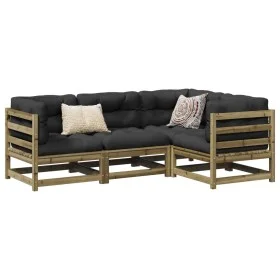 Garden sofa set 4 pieces impregnated pine wood by vidaXL, Garden sets - Ref: Foro24-3299411, Price: 247,77 €, Discount: %