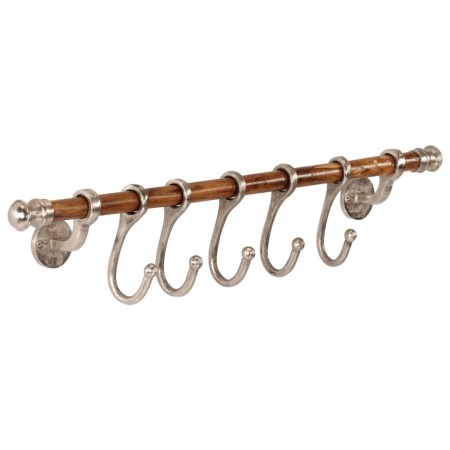 Perchero de pared aluminio 75x15 cm de vidaXL, Percheros para sombreros y abrigos - Ref: Foro24-357836, Precio: 38,54 €, Desc...