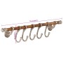 Perchero de pared aluminio 75x15 cm de vidaXL, Percheros para sombreros y abrigos - Ref: Foro24-357836, Precio: 38,54 €, Desc...