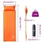 Self-inflating camping mattress with pillow 1 person orange by vidaXL, Air mattresses - Ref: Foro24-4007124, Price: 39,33 €, ...