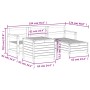 Gartensofa-Set 5-teilig aus imprägniertem Kiefernholz von vidaXL, Gartensets - Ref: Foro24-3250507, Preis: 343,99 €, Rabatt: %