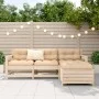 Gartensofa-Set 4-teilig aus massivem Kiefernholz von vidaXL, Gartensets - Ref: Foro24-3250800, Preis: 233,98 €, Rabatt: %