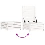Gartensofa-Set 6-teilig aus massivem weißem Kiefernholz von vidaXL, Gartensets - Ref: Foro24-3250821, Preis: 409,49 €, Rabatt: %
