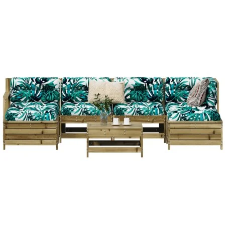 Gartensofa-Set 7-teilig aus imprägniertem Kiefernholz von vidaXL, Gartensets - Ref: Foro24-3250991, Preis: 412,20 €, Rabatt: %