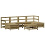Garden sofa set 7 pieces impregnated pine wood by vidaXL, Garden sets - Ref: Foro24-3250991, Price: 417,64 €, Discount: %