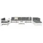 Gartensofa-Set 11-teilig aus massivem weißem Kiefernholz von vidaXL, Gartensets - Ref: Foro24-3250629, Preis: 811,69 €, Rabat...