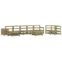 Gartensofa-Set 10-teilig aus imprägniertem Kiefernholz von vidaXL, Gartensets - Ref: Foro24-3250655, Preis: 592,04 €, Rabatt: %