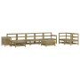 Gartensofa-Set 10-teilig aus imprägniertem Kiefernholz von vidaXL, Gartensets - Ref: Foro24-3250655, Preis: 599,85 €, Rabatt: %