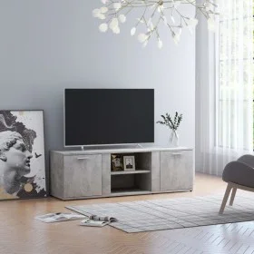 TV-Schrank aus betongrauem Sperrholz, 120 x 34 x 37 cm von vidaXL, TV-Möbel - Ref: Foro24-801165, Preis: 62,90 €, Rabatt: %