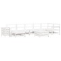 Gartensofa-Set 9-teilig aus massivem weißem Kiefernholz von vidaXL, Gartensets - Ref: Foro24-3250657, Preis: 608,17 €, Rabatt: %