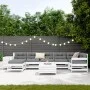 Juego de sofás de jardín 9 pzas madera maciza de pino blanco de vidaXL, Conjuntos de jardín - Ref: Foro24-3250657, Precio: 60...
