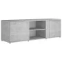 Concrete gray plywood TV cabinet 120x34x37 cm by vidaXL, TV Furniture - Ref: Foro24-801165, Price: 62,80 €, Discount: %