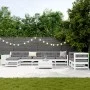 Gartensofa-Set 10-teilig aus massivem weißem Kiefernholz von vidaXL, Gartensets - Ref: Foro24-3250641, Preis: 665,26 €, Rabat...