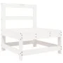 Gartensofa-Set 10-teilig aus massivem weißem Kiefernholz von vidaXL, Gartensets - Ref: Foro24-3250641, Preis: 665,26 €, Rabat...