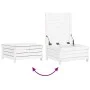 Gartensofa-Set 10-teilig aus massivem weißem Kiefernholz von vidaXL, Gartensets - Ref: Foro24-3250641, Preis: 665,26 €, Rabat...