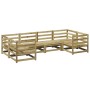 Gartensofa-Set 6-teilig aus imprägniertem Kiefernholz von vidaXL, Gartensets - Ref: Foro24-3299606, Preis: 377,08 €, Rabatt: %