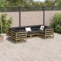 Gartensofa-Set 6-teilig aus imprägniertem Kiefernholz von vidaXL, Gartensets - Ref: Foro24-3299606, Preis: 377,08 €, Rabatt: %