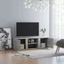 Concrete gray plywood TV cabinet 120x34x37 cm by vidaXL, TV Furniture - Ref: Foro24-801165, Price: 62,80 €, Discount: %