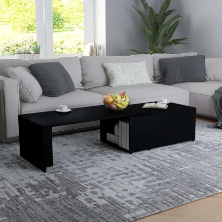 Couchtisch aus schwarzem Sperrholz, 150 x 50 x 35 cm von vidaXL, Couchtisch - Ref: Foro24-801338, Preis: 73,45 €, Rabatt: %