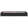 Engineered wood and black metal bed frame 100x200 cm by vidaXL, Beds and slatted bases - Ref: Foro24-845106, Price: 73,98 €, ...