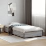 Sonoma-graues Metall-Holzwerkstoff-Bettgestell, 90 x 190 cm von vidaXL, Betten und Lattenroste - Ref: Foro24-845119, Preis: 8...