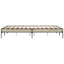 Estructura cama madera ingeniería metal roble Sonoma 120x200 cm de vidaXL, Camas y somieres - Ref: Foro24-845022, Precio: 82,...