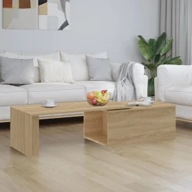 Mesa de centro madera contrachapada color roble 150x50x35 cm de vidaXL, Mesas de centro - Ref: Foro24-801340, Precio: 55,01 €...