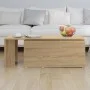 Oak-colored plywood coffee table 150x50x35 cm by vidaXL, Coffee table - Ref: Foro24-801340, Price: 54,90 €, Discount: %