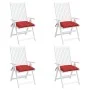 Gartenstuhlkissen 4 Stück Oxford-Stoff rot 40x40x7 cm von vidaXL, Kissen für Stühle und Sofas - Ref: Foro24-361469, Preis: 42...