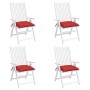 Gartenstuhlkissen 4 Stück Oxford-Stoff rot 40x40x7 cm von vidaXL, Kissen für Stühle und Sofas - Ref: Foro24-361469, Preis: 42...