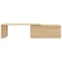 Oak-colored plywood coffee table 150x50x35 cm by vidaXL, Coffee table - Ref: Foro24-801340, Price: 54,90 €, Discount: %