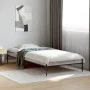 Sonoma-graues Metall-Holzwerkstoff-Bettgestell 90 x 200 cm von vidaXL, Betten und Lattenroste - Ref: Foro24-845034, Preis: 57...