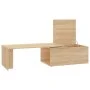 Oak-colored plywood coffee table 150x50x35 cm by vidaXL, Coffee table - Ref: Foro24-801340, Price: 54,90 €, Discount: %