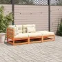 3-piece garden sofa set with wax-brown pine wood cushions by vidaXL, Garden sets - Ref: Foro24-3295832, Price: 323,75 €, Disc...