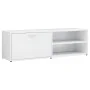 Mueble TV madera contrachapada blanco brillante 120x34x37 cm de vidaXL, Muebles TV - Ref: Foro24-801158, Precio: 59,48 €, Des...