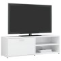 Hochglanzweißer TV-Schrank aus Sperrholz, 120 x 34 x 37 cm von vidaXL, TV-Möbel - Ref: Foro24-801158, Preis: 60,34 €, Rabatt: %