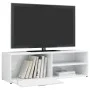 Mueble TV madera contrachapada blanco brillante 120x34x37 cm de vidaXL, Muebles TV - Ref: Foro24-801158, Precio: 59,48 €, Des...
