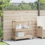 Bar cart 3 levels PE rattan and solid beige acacia wood by vidaXL, Kitchen and dining carts - Ref: Foro24-368725, Price: 167,...