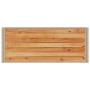 Carrito de bar 3 niveles ratán PE y madera maciza acacia beige