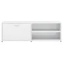 Mueble TV madera contrachapada blanco brillante 120x34x37 cm de vidaXL, Muebles TV - Ref: Foro24-801158, Precio: 59,48 €, Des...