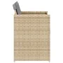 Garden armchairs with cushions 4 units beige synthetic rattan mix by vidaXL, Garden chairs - Ref: Foro24-4007461, Price: 185,...