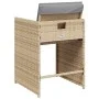 Garden armchairs with cushions 4 units beige synthetic rattan mix by vidaXL, Garden chairs - Ref: Foro24-4007461, Price: 185,...