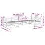 Garden sofa set 6 pieces solid Douglas fir wood by vidaXL, Garden sets - Ref: Foro24-3299521, Price: 331,10 €, Discount: %