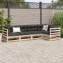 Gartensofa-Set 5-teilig aus massivem Kiefernholz von vidaXL, Gartensets - Ref: Foro24-3299430, Preis: 294,36 €, Rabatt: %